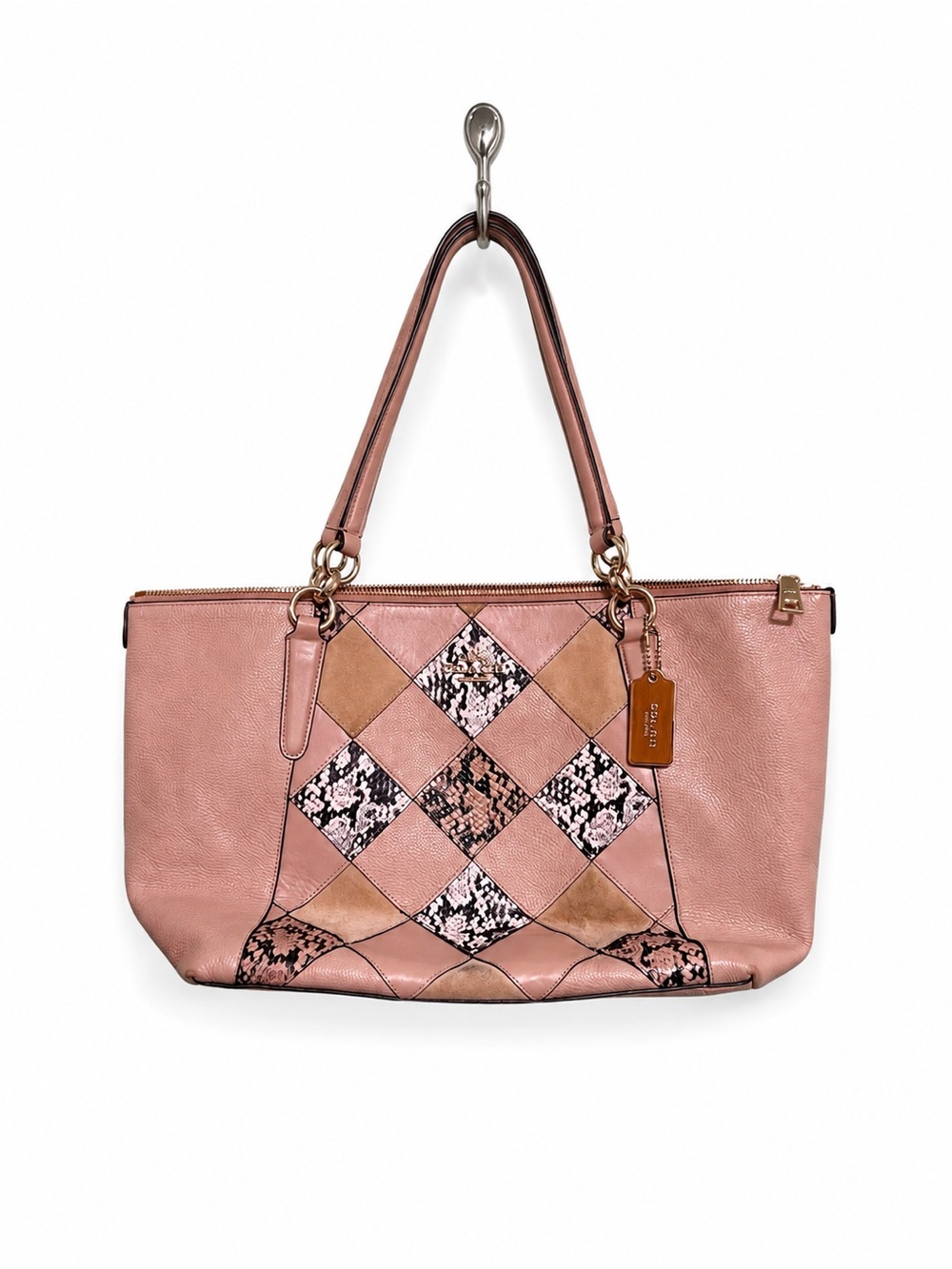 Coach AVA Snakeskin Patch bag